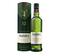 Glenfiddich Whisky - Whisky escocés de malta,12 años, botella 700 ml
