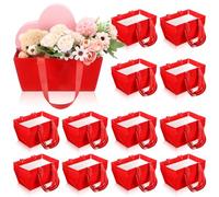 Glenmal 72 cestas vacías de papel kraft a granel con asas de 9.8 x 6.5 x 4.3 pulgadas, cesta de regalo vacía para llenar, bandejas de mercado para paquetes de regalo, envoltura, boda, fiesta, Navidad,