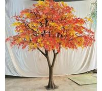 Glenmi Árbol Artificial de Arce Rojo Vibrante Forever: sin riego, sin Fertilizantes, sin Preocupaciones, una Hermosa decoración for Estilos de Vida dinámicos.(1.5mx1.2m)