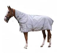 Glenmi Mantas y Mantas prémium for Caballos: experimente una Durabilidad, Resistencia a la Intemperie y un diseño de Ropa Deportiva inigualables for su Amado corcel(Gris,(115 cm de Largo de Espalda))