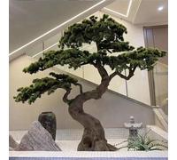 Glenmi Pino Artificial Extragrande, Planta sintética de Mantenimiento Cero for decoración de Restaurante, Oficina en casa, encarna el Equilibrio y el Crecimiento silencioso(6ft)