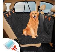 Glenmi Safe Journey for Pets - Hamaca Impermeable for Asiento de Coche for Perros, Ajuste Universal, antiarañazos y Antideslizante, Lavable a máquina(Black)