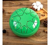 Glenmi Tambor de Lluvia Sonora: Proceso de recocido Mejorado: experimente Tonos Puros Que parecen Eliminar Las impurezas, dejando Solo claridad y Paz.(Green,4.5in)
