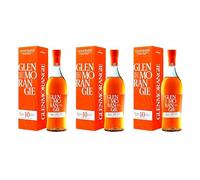 Glenmorangie The Original 10 Years Old con Estuche destilado premium selección gourmet - 3 Botellas x 70 cl