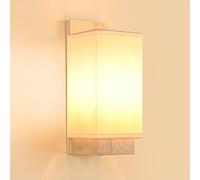 Gleonlux Aplique de Pared Interior Vintage, Apliques Pared Dormitorio Madera E14 Retro, Lamparas de Pared, Luz de Pared para Dormitorio Pasillo Escalera, Sala de Estar comedor (Bombilla no Incluida)