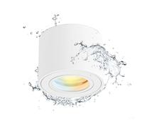 Gleonlux Focos LED Interior Techo Blanco, Focos Superficie Techo IP44, foco techo 5W Módulo LED 3CCT 3000K Cálido/ 4000K Natural/6500K Frio, Aplique Techo Aluminio Redonda Impermeable para Baño