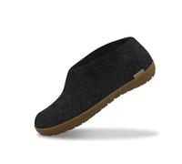 glerups dk Modell AR Unisex-Adulto Zapatillas de Fieltro,Pantufla, Nero (Charcoal),36 EU