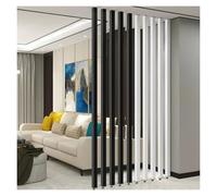GLETSF 10 Pack Adjustable Room Divider Posts, Floor To Ceiling Wooden Slats Privacy Screen, Office Partition Columns For Interior Decor and Space Separation