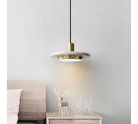 GLETSF All-Copper Light Luxury Durable Chandeliers/Led Marble Pendant Light/Dining Table Kitchen Living Room Background Wall Hanging Lamp/Commercial Front Cashier Decoration Lig-Gold-A