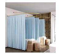 GLETSF Beauty Salon Room Divider Curtain Divider Screen with Metal Support Rod Kit For Privacy - Perfect For Beauty Salon, Mall, Lounge Partition Curtain-Blue-230x100x220cm