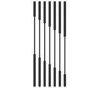 GLETSF Black Room Divider Partition Screen - Tall Privacy Wall Partition For Entrance, Hall, Porch & Cubicle Decor - Stylish Standing Separation Column -Black a-H 205cm (81 in)