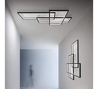 GLETSF Ceiling Light/Wall Lamp Modern Led Rectangular Dimmable Chandelier Acrylic Lampshade with Remote Design For Hallway Livingroom Bedroom Dinning Room Hotel Office Kitchen-Color-67Cm
