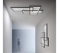 GLETSF Ceiling Light/Wall Lamp Modern Led Rectangular Dimmable Chandelier Acrylic Lampshade with Remote Design For Hallway Livingroom Bedroom Dinning Room Hotel Office Kitchen-Color-101Cm