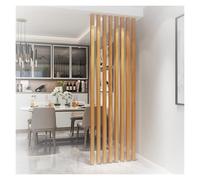 GLETSF Ceiling To Floor Swivel Partition Post/Room Dividers Wooden Slats, 8 Pack Privacy Screen Partition Wall Poles Columns For Room Separation, No Drill Installation -Beige-110x120 cm (44x47 in)