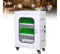 GLETSF Estaciones de Carga para teléfonos móviles Estación de Carga para teléfonos móviles con Ruedas y Cerradura de combinación, casillero para teléfonos Recargables Gabinete Seguro pa,30slots