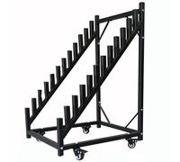GLETSF Estante De Muestra para Baldosas De Porcelana Multicapa, Expositor De Baldosas De Suelo, Soporte para Muestras De Baldosas, Soporte Metálico para Puertas De Baldosas Cerá-with Wheels-W50cm