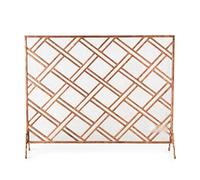 GLETSF Fireplace Screen Fireplace Spark Screen Wrought Iron Frame Fireplace Screen Vertical Heater Partition Fire Screens For Fireplaces Household Fireplace Tools Modern Firepla-Gold