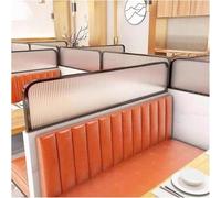 GLETSF Glass Room Divider Office Partition Tempered Glass Panels Table Dividers Panels Partitions,Striped Glass Room Dividers For Dining Areas & Restaurants, Decorative Partitio-Black-50x110cm
