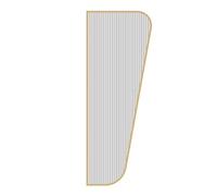 GLETSF Glass Room Divider Office Partition Tempered Glass Panels Table Dividers Panels Partitions,Stylish Wall-Mounted Black Tempered Glass Urinal Divider Panel For Men's Restro-Gold-1pcs