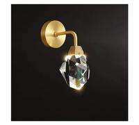 GLETSF Indoor Decoration Ceiling Light Led Multi Light Modern Petals Chandelier Shape Acrylic with Clear Crystal Semi Flush Mount Fixture For Living Room-Gold