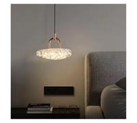 GLETSF Italian Light Luxury Led Single Head Pendant Light Modern Simple Restaurant Chandelier High Bedroom Bedside Atmosphere Lamp,Modern Lighting-17cm