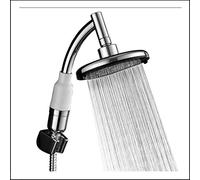 GLETSF Kit de Cabezal de Ducha de Mano de Alta presión Ajustable con Base de Pared y Manguera, 300 Salidas de Agua Delgadas para Ahorrar Agua, para baño, 2 Unidades.