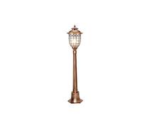 GLETSF Lámpara retro europea para exteriores, IP54, impermeable, E27, poste alto, luz de columna de aluminio fundido antiguo para camino, jardín e iluminación de calle,