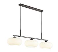 GLETSF Light Luxury Creative Long Row Persimmon Chandelier Simple Metal Glass Art Hanging Light Home Restaurant Bar Decoration Ceiling Pendent Lamp E26 Indoor Lighting Fixtures-Gun Black-A