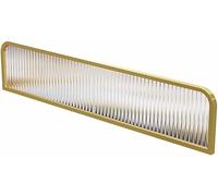 GLETSF Mampara Divisoria De Encimera, Divisores para Comedores, Oficinas, Áreas Públicas, Mamparas Decorativas De Vidrio De Baja Altura para Restaurantes.-Gold-50x120cm/19.68x47.24in