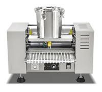 GLETSF Máquina eléctrica para Hacer Crepes, Incluye Cubo de Acero Inoxidable, Cinta transportadora, Rodillo para Masa, Bandeja, Rango de Temperatura de 150-200 °C, Calentamiento,8inches