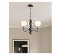 GLETSF Medieval Style Living Room Led Chandelier Modern Simple Retro Restaurant Pendant Lights Lighting Bedroom Spherical Lamp Fixtures,Modern Pendant Light-79CM