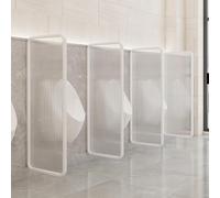 GLETSF Men's Urinal Screen Partition - 5Pcs Glass Wall Divider For Privacy In Restrooms, Durable Toilet Accessories, Ideal For Public Facilities and Commercial Spaces-White-1pcs