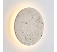 GLETSF Modern Round Wall Sconce Led Wall Lamp Natural Stone Moon Sconces Wall Lighting Indoor, Minimalist Wall Mount Light Art Deco Wall Lamps For Living Room Bedroom Hallway St-3 Color Mode