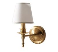GLETSF Nordic Style E14 Copper Wall Sconces Linen Wall Lights Vintage Fashion Light Plug-In Reading Suitable For Bedroom, Loft, Studyroom, Aisle Decorative Lamps Sconce Exterior