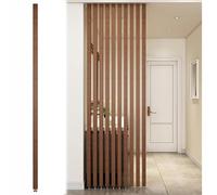 GLETSF Room Divider - Floor To Ceiling Wooden Slat Privacy Screen, 3Ft To 8Ft Tall, Stylish Wall Partition For Living Room, Office, Restaurant Decor-1 Pcs-175cm/68.8in/5.74ft