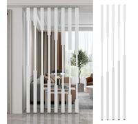 GLETSF Screen Column Separation,Room Divider Decoration Screen Partition Post, Hollow Decor Metal Floor To Ceiling Room Divider Bar, Modern Wall Cover Column For Cubicle Hotel L