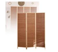 GLETSF Screen Column Separation,Room Divider Privacy Screen - 120Cm Height Weave Office Separator, 3/4/5/6 Panel Exhibition Partition For Study, Office, Living Room, Dormitory, 120X40CM-3 Panel