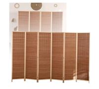 GLETSF Screen Column Separation,Room Divider Privacy Screen - 120Cm Height Weave Office Separator, 3/4/5/6 Panel Exhibition Partition For Study, Office, Living Room, Dormitory, 120X40CM-6 Panel