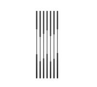 GLETSF Screen Column Separation,Set of 7 Metal Wall Partition Post Room Dividers, Privacy Screens Room Partition Post Suitable For Living Rooms and Studies, Column Decor Grille -Black-H140cm/55.1in