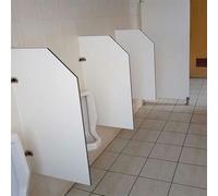GLETSF Screen Column Separation,Urinal Screen Toilet Partition, Men's Toilet Urinal Partition, Wall-Mounted Urinal Privacy Screen Hotel Bathroom Partition, For Public Space, Off-3pcs