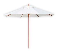 GLETSF Sombrilla De Jardín De Madera De 2,7 M/8,9 Pies, Octogonal, Plegable, Impermeable, para Playa, Piscina, Patio, Carpa, Toldo, Sombrilla.-White-A