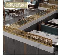 GLETSF Standing Dining Room Partition Iron Hollow Card Holder Decorative Partition Semi-Private Dining Room Low Screen 30Cm Low Fence Privacy,Gold-A-60Cm