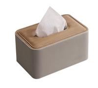 GLETSF Tissue Box Cover Holder, Durable Tissue Rack Durable Paper Towel Holder Bathroom Tissue Holder Dispenser and Simple Tissue Box Organizer For Vanity Home Office Gift Sturd-Grey-Multicolored
