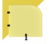 GLETSF Urinal Screen Toilet Partition Divider Privacy Wall For Public Space Hotel Restroom Bathroom - Partition Protection Screen-Yellow-1 Pcs
