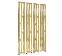 GLETSF Versatile Floor-To-Ceiling Room Divider - Gold Privacy Partition Screen For Entrance, Restaurant & Office - Adjustable 70-240Cm Space Separator-Gold-170cm/66.9in/5.6ft
