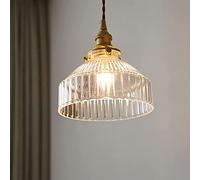 GLETSF Vintage Hanging Lamp Luxury All-Copper Suspension Light Single Head Delicate Chandeliers E27 Pendant Light Height Adjustable E27 Light Ceiling Head Bed Balcony Bedside