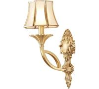 GLETSF Wall Lamp Bronze Wall Light Retro Bedroom Room Lights Bedside Lamp Living Room Lights American Hall 18Cm * 45Cm Indoor Sconce Fixture/Single Head