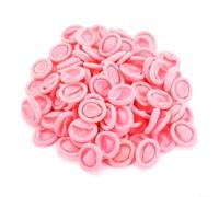 Glewi 100 fundas antideslizantes para dedos de látex de goma para reparación de electrónica, arte de uñas, joyería, limpieza y manualidades, color blanco