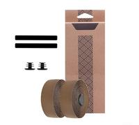 Glewi 2150mm Road Bike Handlebar Tape PU EVA antideslizante absorción de choque para ciclismo (Marrón)