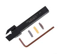 Glewi 3 piezas de insertos de carburo MGMN200 y MGEHR1212-2 derecho CNC ranurado portaherramientas vástago de 12 mm para acero inoxidable aluminio cobre mecanizado